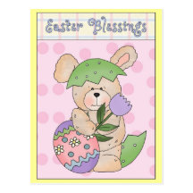 Bendiciones 2 de Pascua Tarjeta Postal