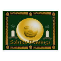 Bendiciones del solsticio plantillas de tarjeta de negocio