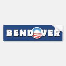 BENDOVER- Barack Obama - Democratic - parachoque Pegatina De Parachoque