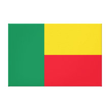 Benin - bandera beninesa lona envuelta para galerías