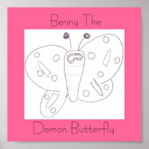 benny el poster de la mariposa del demonio