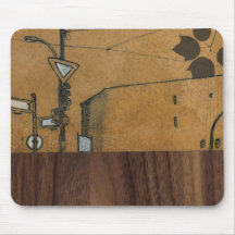 Berlín en el mousepad de madera 3 alfombrilla de raton