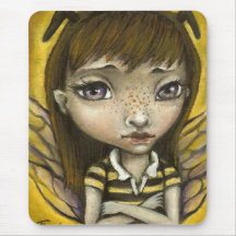 Bernie - el chica de la abeja de la miel alfombrilla de raton