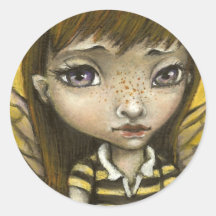 Bernie - el chica de la abeja de la miel pegatinas  