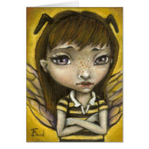 Bernie - el chica de la abeja de la miel felicitación