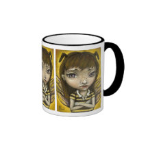 Bernie - el chica de la abeja de la miel tazas de café