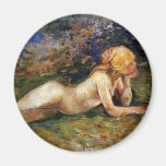 Berthe Morisot - el Sherperdess de descanso Imanes Para Frigoríficos