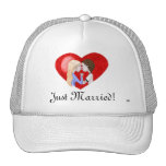 Besando pares (en corazón) gorros  