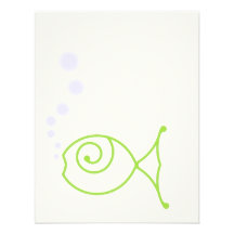 Besar pescados con las burbujas invitaciones personalizada