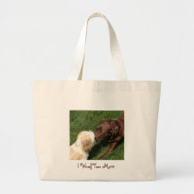 Besar Shihtzu y Choc. Bolso del laboratorio Bolsa De Mano