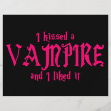 Besé a un vampiro y tuve gusto de él tarjetas publicitarias