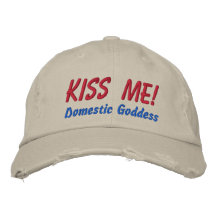 ¡Béseme! Diosa nacional Gorras Bordadas