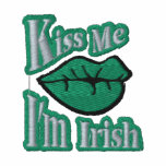 béseme el irlandés im sudadera bordada con serigrafia