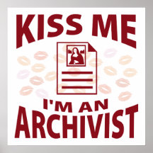 Béseme que soy archivista impresiones