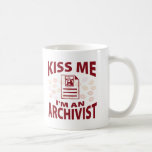 Béseme que soy archivista tazas de café