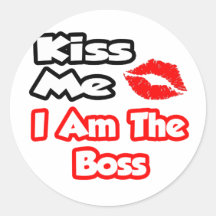 Béseme… que soy Boss Pegatina