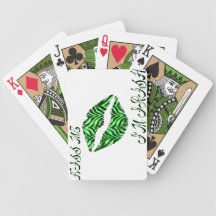 Béseme que soy estampado de zebra irlandés