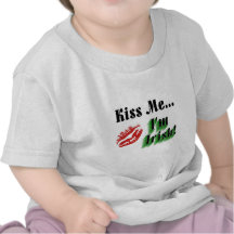 Béseme que soy irlandés camisetas