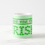 Béseme que soy irlandés taza de café