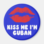 Béseme que soy labios cubanos imán de nevera
