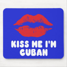 Béseme que soy labios cubanos tapete de ratones
