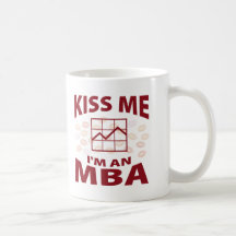 Béseme que soy MBA Tazas