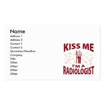 Béseme que soy radiólogo plantillas de tarjetas personales