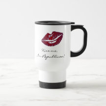 Béseme que soy republicano taza de café