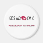 Béseme que soy TÉCNICO VETERINARIO Imanes