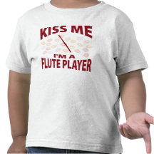 Béseme que soy un jugador de flauta camisetas