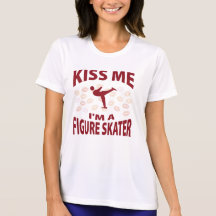 Béseme que soy una figura patinador camisetas