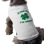 Béseme que soy vintage irlandés camisetas de mascota