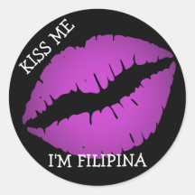 Béseme, yo son filipina etiqueta