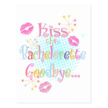 Beso Bachelorette adiós Postales