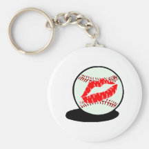 Beso del béisbol llaveros personalizados