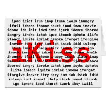 Beso la tarjeta del diseño del texto de U