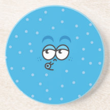 Beso - práctico de costa azul #2 posavasos personalizados