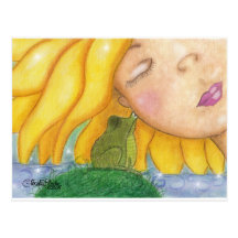 Besos de la sol postal