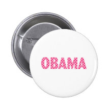 Besos Obama-Rosados Pin