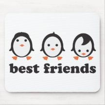 best friends - Pinguine Mousepad