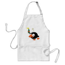 Betrunkener Pinguin Schürze