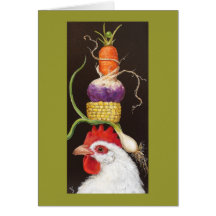 Beullah con la tarjeta del gorra del veggie