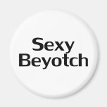 Beyotch atractivo (negro) imanes para frigoríficos