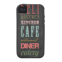 BI del CAFÉ de la TIENDA DE DELICATESSEN del RESTA Case-Mate iPhone 4 Funda