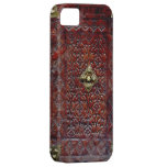 Bibliófilo de cuero antiguo del libro iPhone 5 fundas