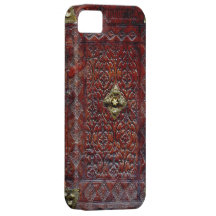 Bibliófilo de cuero antiguo del libro iPhone 5 fundas