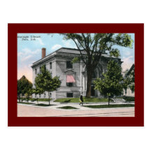 Biblioteca de Carnegie, Perú, EN vintage Tarjetas Postales