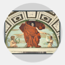 Biblioteca del Congreso "Melpomene" por Edward Sim Etiqueta Redonda