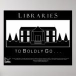 Bibliotecas, ir audazmente posters