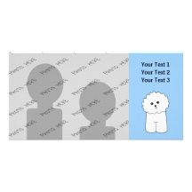 Bichon Frise. Tarjeta Personal Con Foto